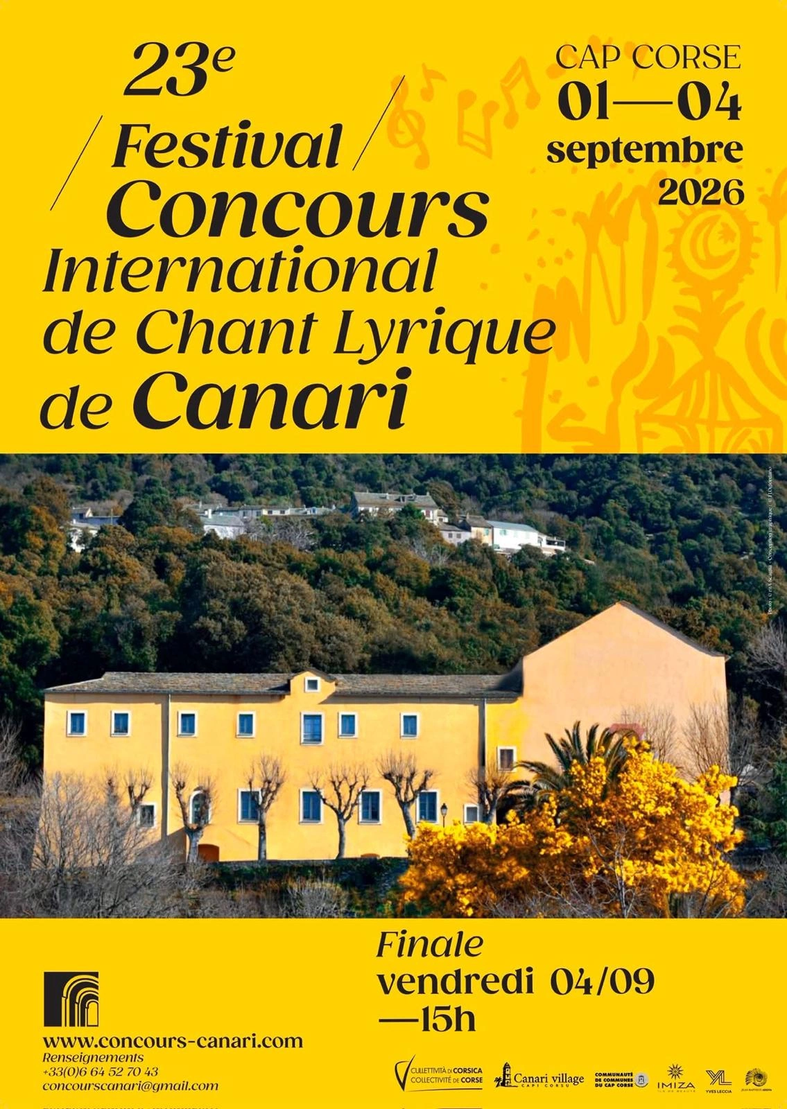 23ème Festival-Concours International de Chant Lyrique de Canari