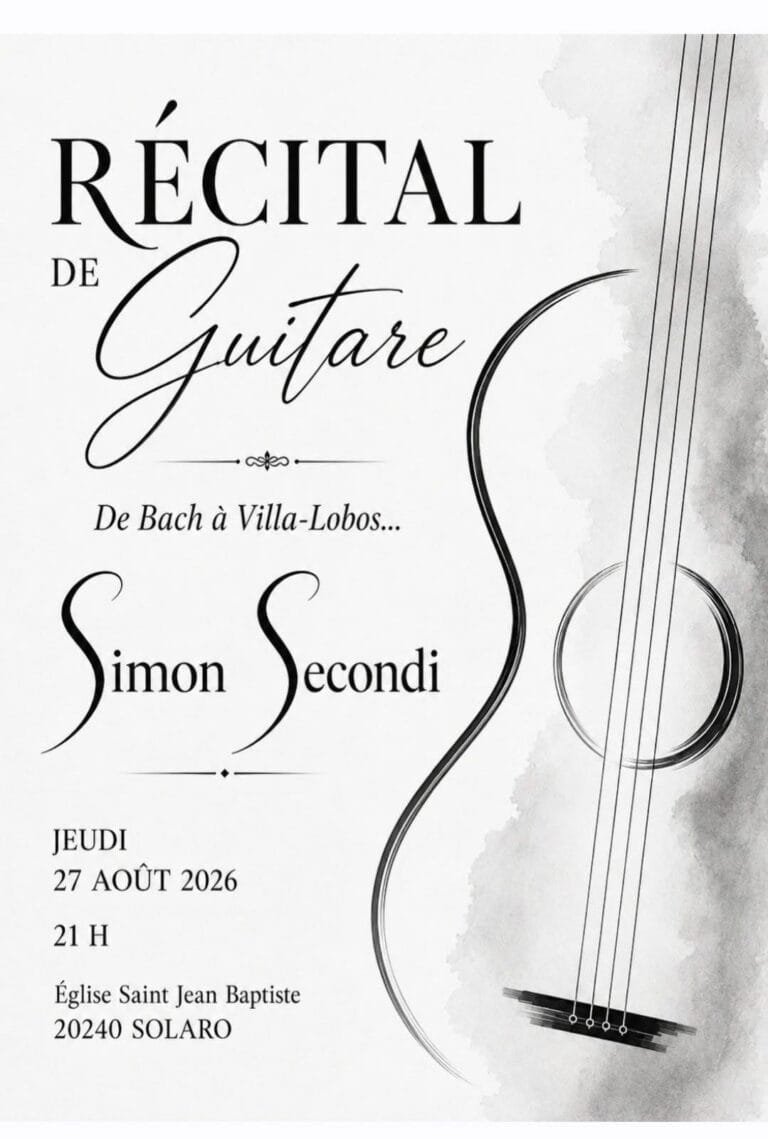 Récital de Guitare de Simon Secondi