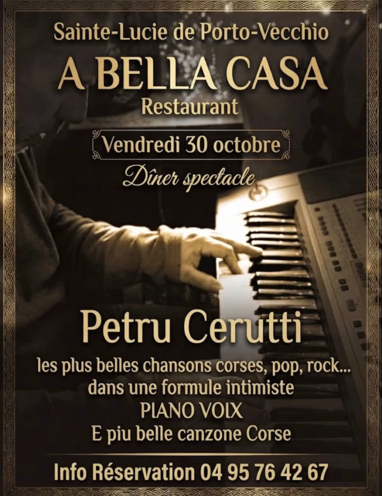 Petru Cerutti — Dîner spectacle à A Bella Casa