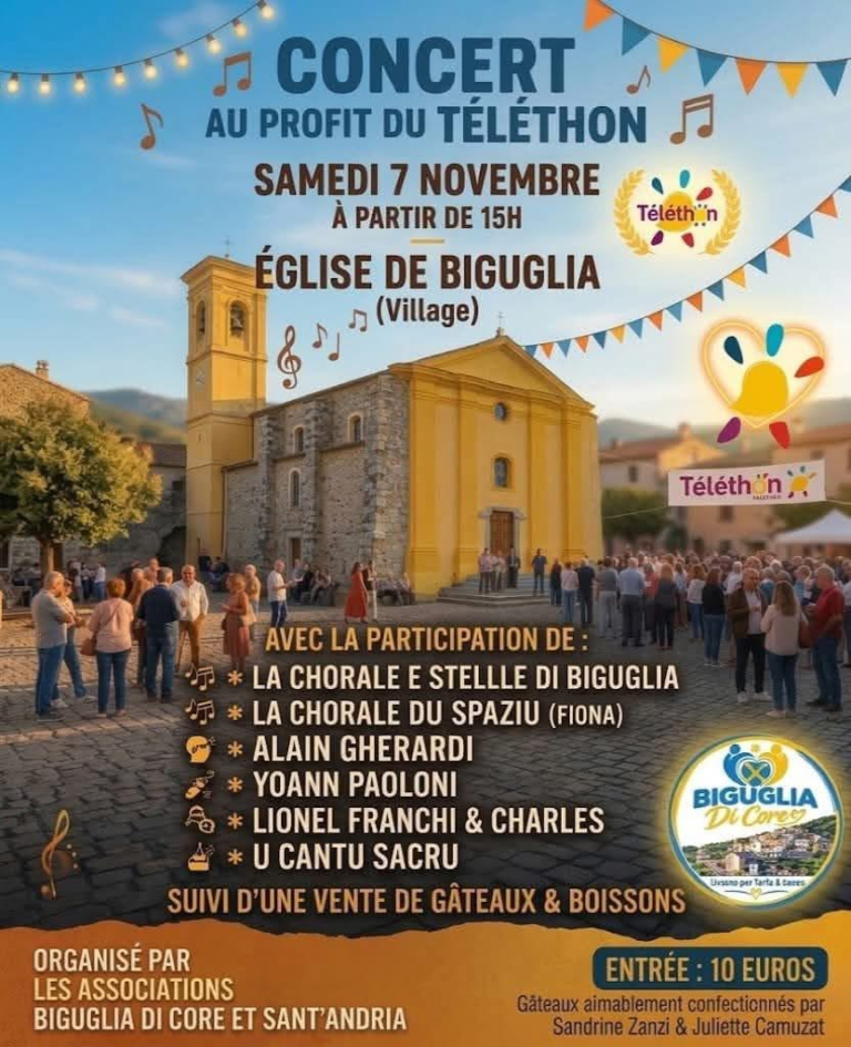 Concert au profit du Téléthon — Biguglia